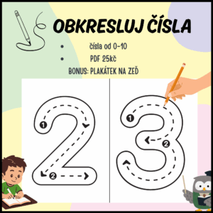 OBKRESLUJ ČÍSLA