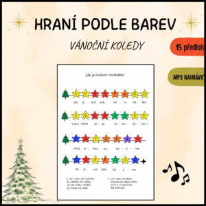 Hraní podle barev - Vánoční koledy